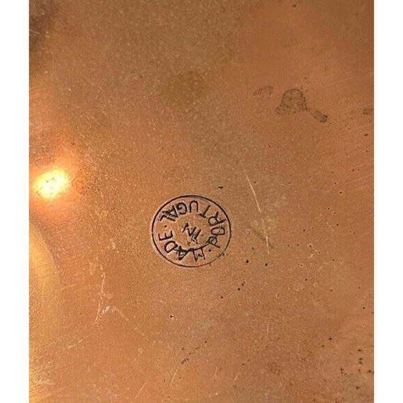 Vintage COPPER TEAPOT Primitive TEA KETTLE Wood Handle Portugal - Picture 9 of 9